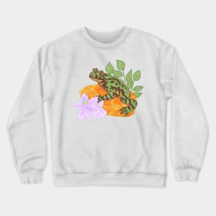 Fire-Bellied Toad and Honey Calcite Crewneck Sweatshirt